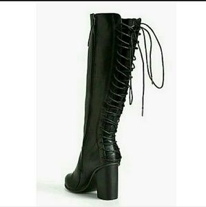 Wide calf knee high boots